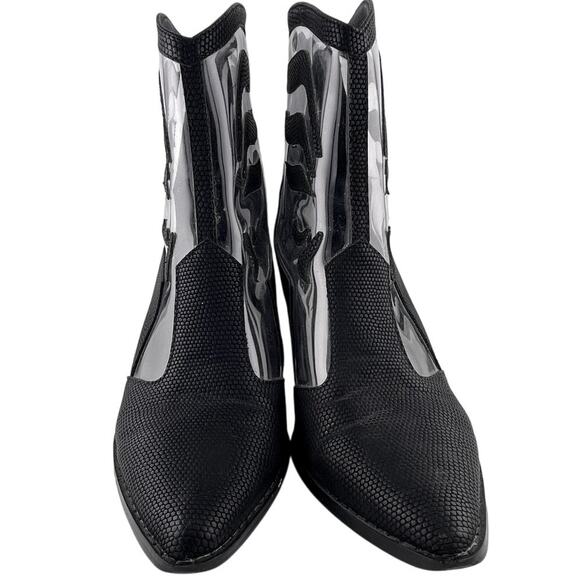 Coconuts by Matisse Faux Leather Black Cowboy Boots Size 9.5M - Picture 3 of 7